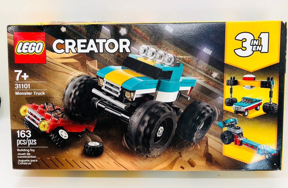 LEGO Creator 3‑in‑1 Monster Truck Set 31101 – New Sealed 163 pcs – NIB Retired